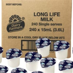 DAIRY FARMERS Long Life Milk - 240 x 15ml Packs