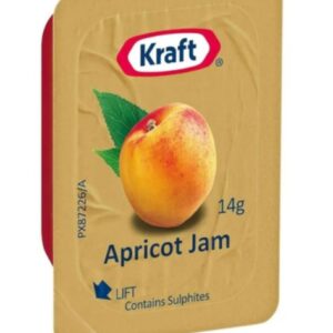 KRAFT - APRICOT Jam - 14gm x 75 Pack Tray