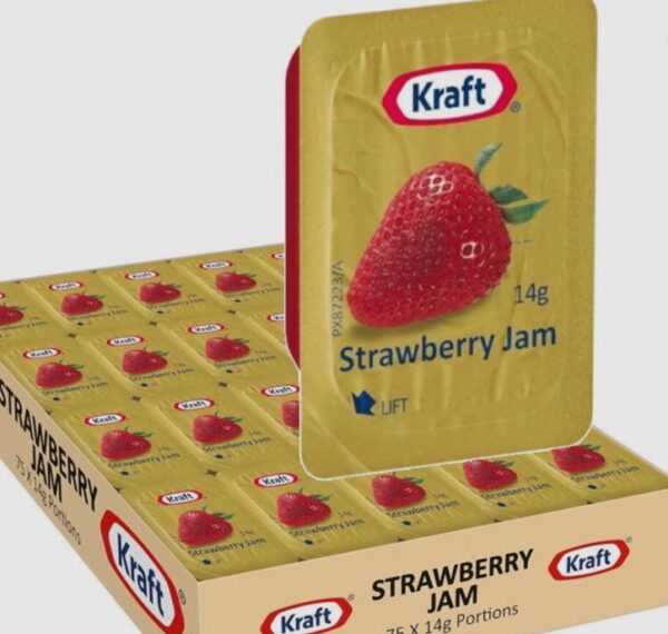 KRAFT - Strawberry Jam - 14gm x 75 Pack Tray