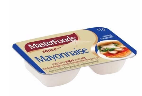 MASTERFOODS - Mayonnaise - Squeeze-On - 11gm x 100 Pack