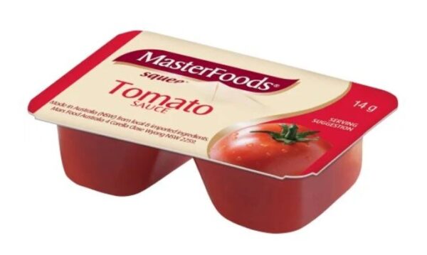 MASTERFOODS - Tomato Sauce - Squeeze-On - 14gm x 100 Pack
