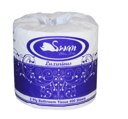 SWAN Toilet Rolls - 2 Ply / 400 Sheets - 48 Pack