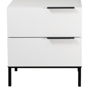 ZENITH Bedside Chest - 2 Drawer - White