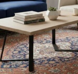 ZENITH Coffee Table -Hardwood Timber and Steel